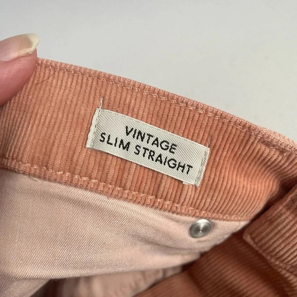 J. Crew Pants Womens Pink Corduroy Vintage Straight Slim Casual Cord Classic 035 - Picture 8 of 10